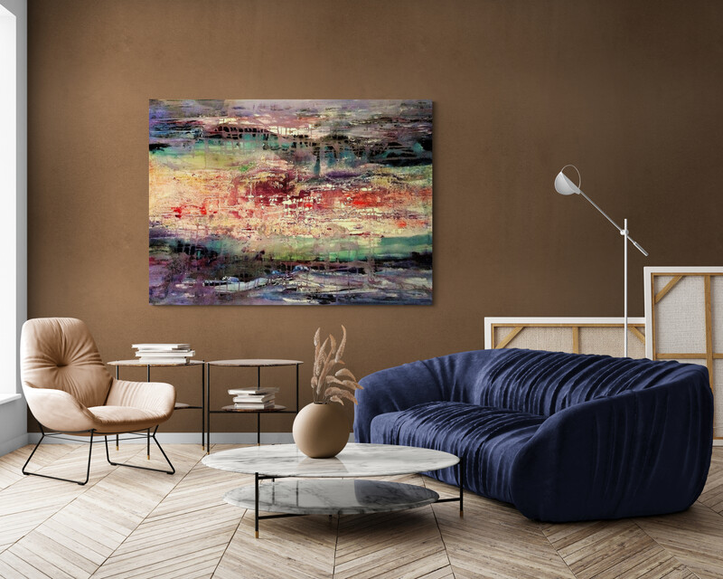 Bright modern living room interior